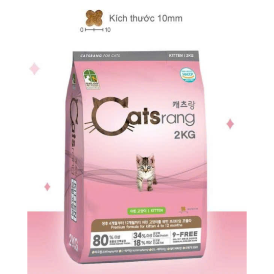 Catsrang - Thức ăn hạt cho mèo nhỏ 2kg