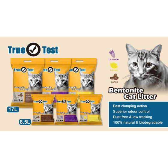 Cát vệ sinh cho mèo TRUE TEST Bentonite Cat Litter Túi 8.5L 17L
