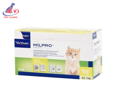 THUỐC SỔ GIUN VIRBAC MILPRO® FOR CATS CHO MÈO