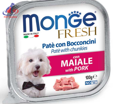 Pate cho chó MONGE 100gr
